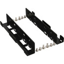 InLine® Two 2.5" HDD / SSD to 3.5" HDD size Braket Kit only Bracket and Screws black