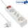 InLine® Power Strip 4 Port 2x Type F German + 2x Euro with switch and child safety white 1.5m