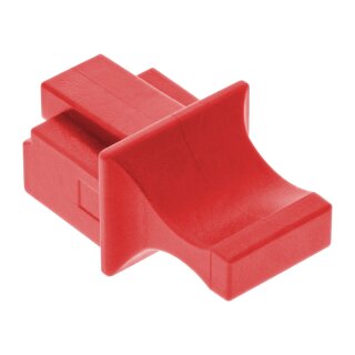 InLine® Staubschutz, für RJ45 Buchse, Farbe: rot, 100er Pack