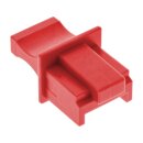InLine® Staubschutz, für RJ45 Buchse, Farbe: rot, 100er Pack