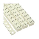 InLine® Cable Marker 6mm No.0-9 100 pcs. white