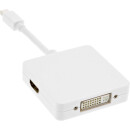 InLine® Mini DisplayPort to HDMI / DVI / DisplayPort Adapter Cable white