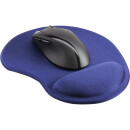 InLine® Mouse Pad with gel wrist rest 230x205x20mm blue
