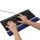 InLine® Keyboard with gel wrist rest 464x60x23mm blue