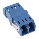 InLine® Fiber Optical Adapter Duplex LC/LC SM Ceramic Sleeve blue