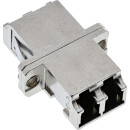 InLine® Fiber Optical Adapter Metal Duplex LC/LC MM Ceramic Sleeve with Flange