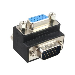 InLine® VGA Adapter 90° Winkel 15pol Stecker/Buchse