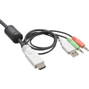 InLine® KVM Switch, 2-fach, HDMI, USB, mit Audio,...