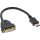 InLine® HDMI-DVI Adapterkabel, HDMI Stecker auf DVI Buchse, 0,2m