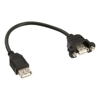 InLine® USB 2.0 Adapter Cable Type A female to Chassis Connector Type A 0.2m