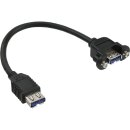 InLine® USB 3.0 Adapterkabel, Buchse A auf...