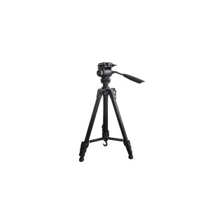 InLine® Stativ für Digitalkameras und Videokameras, Aluminium, schwarz, Höhe max. 1,56m