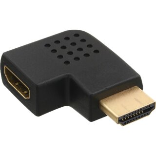 InLine® HDMI Adapter, Stecker / Buchse, seitlich links gewinkelt, vergoldete Kontakte, 4K2K kompatibel