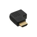InLine® HDMI Adapter male to female side angled right gold plated