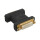 InLine® DVI-I Adapter digital + analog 24+5 female to female black gold plated