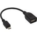 InLine® Micro USB OTG Adapter Cable Micro-B male to...