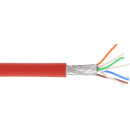 InLine® Patch Cable S/FTP PiMF Cat.6A halogen free 500MHz red 100m