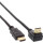 InLine® HDMI Kabel, gewinkelt, HDMI-High Speed mit Ethernet, Stecker / Stecker, verg. Kontakte, schwarz, 10m