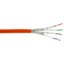InLine® Installation Cable S/FTP PiMF Cat.7a AWG23 1200MHz halogen free orange 500m