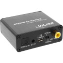 InLine® Audio Converter Digital to Analog Toslink & RCA Input to RCA Stereo