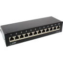 InLine® Patch Panel Cat.6A table / wall assembly 12...