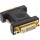 InLine® DVI-D Adapter DVI-I 24+5 female to DVI-D 24+1 male gold plated
