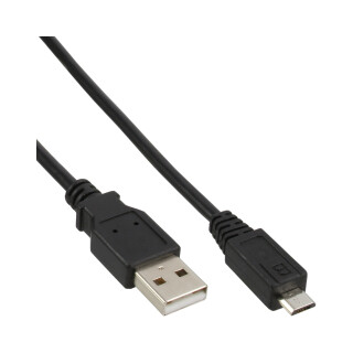 InLine Micro USB 2.0 Cable USB Type A to Micro-B male black 5m