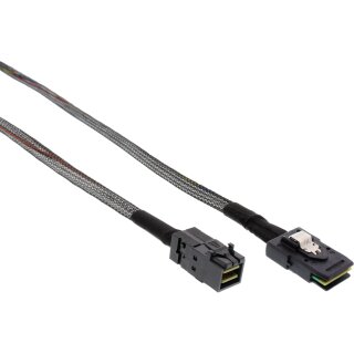 InLine Mini SAS HD Cable SFF-8643 to SFF-8087 with Sideband 0.5m