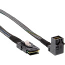 InLine® Mini SAS HD Cable SFF-8643 angled to SFF-8087 with Sideband 0.5m