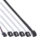 InLine® Mini SAS HD Kabel, SFF-8643 zu 4x SATA +...