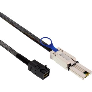 InLine® Mini SAS HD Kabel, SFF-8643 zu SFF-8088, 1m