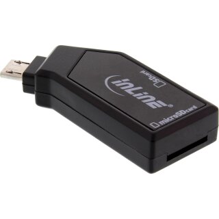 InLine OTG Mobile Card Reader USB 2.0 for SD and microSD for Android