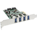 InLine® USB 3.0 + SATA Host Controller PCIe 4x USB...