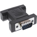 InLine® Adapter Sub-D DB9 male to male black long version