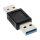 InLine® USB 3.0 Adapter, Stecker A auf Stecker A