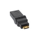 InLine® HDMI Adapter HDMI A female to HDMI C male swing type gold plated