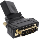 InLine® HDMI to DVI Adapter HDMI female to DVI male flexible gold plated 4K2K