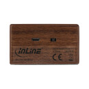 InLine® "woodbrick" Speaker in real Wooden Walnut Case