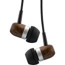 InLine® woodin-ear Wooden In-Ear Headset real walnut wood