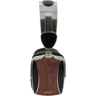 InLine® woodon-ear Wooden On-Ear Headset real walnut wood
