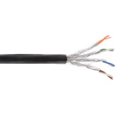 InLine® Outdoor Installation Cable S/FTP PiMF Cat.7a AWG 23 Copper 1200 Mhz PE black 50m