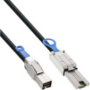 InLine® external Mini SAS HD Cable SFF-8644 to SFF-8088 6Gb/s 1m