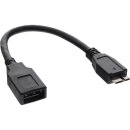InLine® Micro USB 3.0 OTG Adapter Cable Micro B male to USB Type A female 0.15m