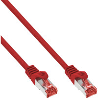 InLine® Patch Cable S/FTP PiMF Cat.6 250MHz PVC CCA red 2m