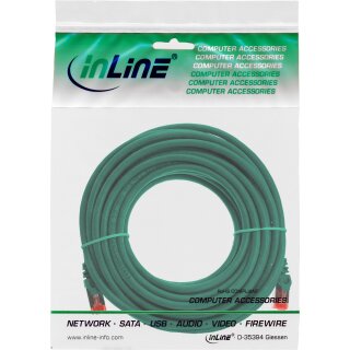 InLine® Patchkabel, S/FTP (PiMf), Cat.6, 250MHz, PVC, CCA, grün, 5m