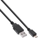 InLine® Micro USB 2.0 Fast-charge Cable USB A male to Micro-B male 0.5m