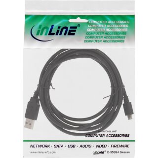 InLine Micro USB 2.0 Fast-charge Cable USB A male to Micro-B male 2m
