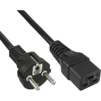 InLine® Power Cable 16A Type F straight to IEC connector IEC320/C19 1.5m