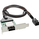 InLine® SAS HD Low Profile Adapter Bracket ext. SFF-8088 to int. SFF-8643 0.5m