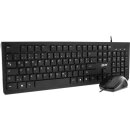 InLine® Keyboard & Mouse Set USB Cable German...